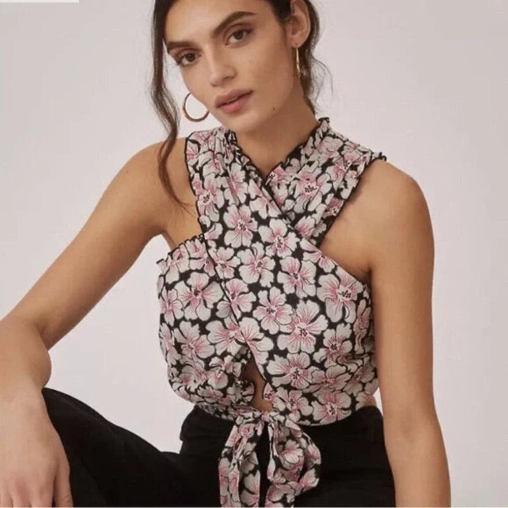 Let me be Floral top Size XL